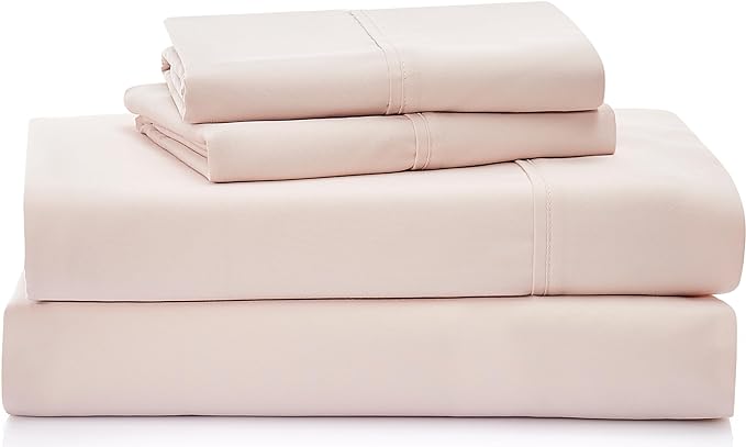 UGG 13593 Alahna Cal King Bed Sheets and Pillowcases 4-Piece Set Luxury Machine Washable Deep Pockets Wrinkle-Resistant Breathable Cozy Comfort Silky Cooling Sheets, California King, Shell - LeafyLoom