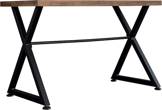 AC Pacific Nova Modern Industrial Home Office Computer and Working Desk Table, Brown/Midnight - LeafyLoom