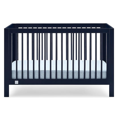 Delta Children babyGap Charlie 6-in-1 Convertible Crib + Brannan Bear Bookcase with Bins + Brannan Bear Wall Shelf with 4 Hooks, Navy (Bundle) - LeafyLoom