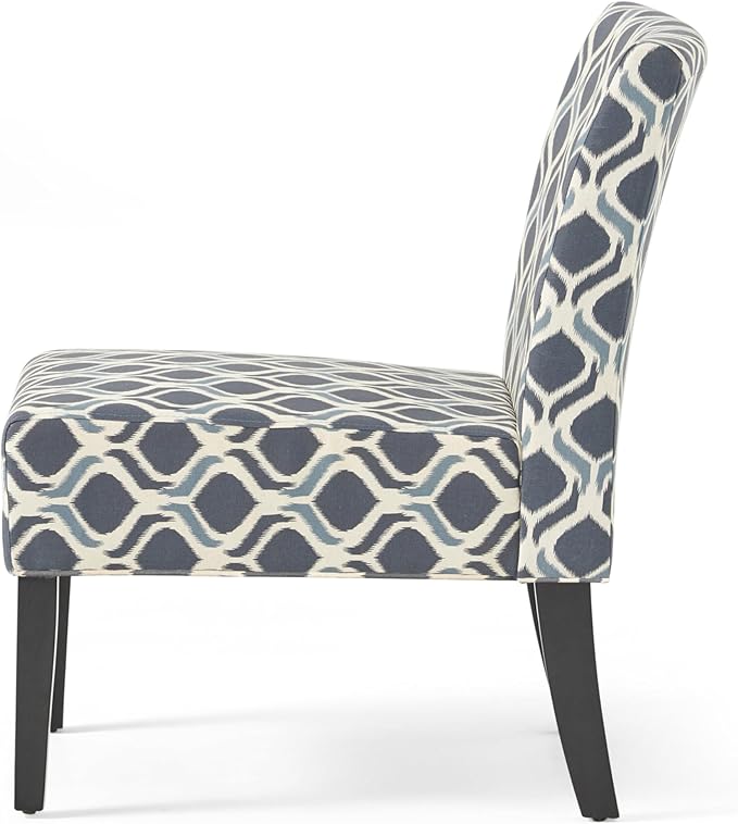 Christopher Knight Home Kassi Fabric Accent Chairs, 2-Pcs Set, Blue / Navy - LeafyLoom