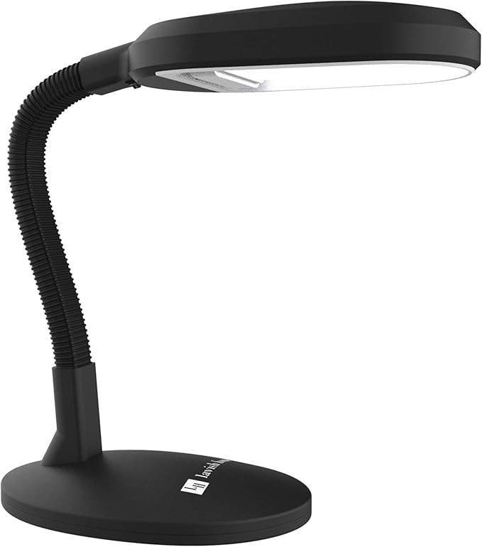 Lavish Home 72-0893 Natural Sunlight Desk Lamp with Adjustable Gooseneck Arm - Great for Reading and Crafting - LeafyLoom