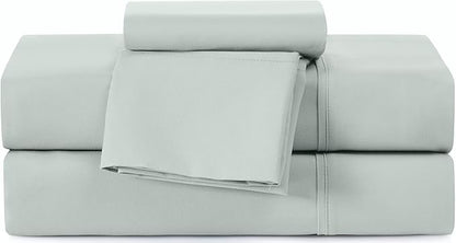 UGG 20931 Alahna Twin XL Bed Sheets and Pillowcases 3-Piece Set Sleep in Luxury Machine Washable Deep Pockets Wrinkle-Resistant Breathable Cozy Comfort Silky Cooling Sheets, Twin XL, Mineral - LeafyLoom