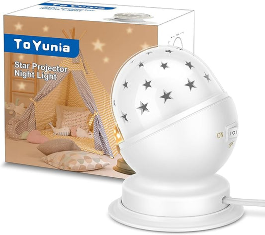 Star Night Light for Kids Star Night Light for Kids Bedroom Girls Night Light Starry Night Light Projector Plug in Night Light for Kids with Timer (1 Pack, 3000K) (3000K Warm White, white) - LeafyLoom