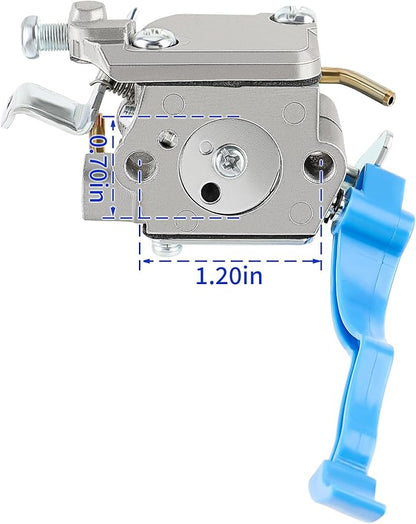 590460102 Carburetor for Husq 125B 125BX 125BVX Leaf Blower Trimmer for Zama C1Q-W37 Carb 545 08 18-11 581798001 545081811 545112101 with Air Filter Fuel Line Kit - LeafyLoom