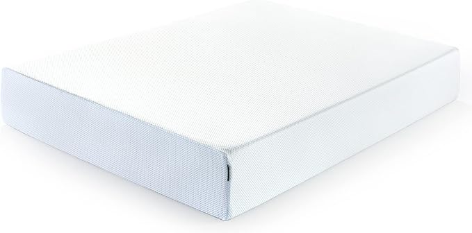 ZINUS 12 Inch Green Tea Cooling Gel Memory Foam Mattress, Queen, Fiberglass Free, Cooling Gel Foam, Pressure Relieving, CertiPUR-US Certified, Mattress in A Box, White - LeafyLoom