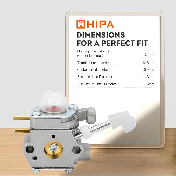 Hipa 26B 26CC Carburetor Compatible with Homelite 26B Blower UT09526 Carburetor Homelite Replace 308054114 308054075 Leaf Blower - LeafyLoom