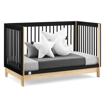 GAP babyGap Tate 4-in-1 Convertible Crib - Greenguard Gold Certified, Ebony/Natural - LeafyLoom