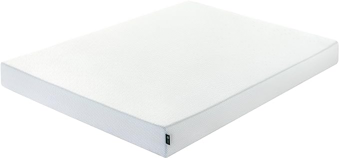 ZINUS 6 Inch Green Tea Cooling Memory Foam Mattress [New Version], Full, Fiberglass free, Medium Firmness, Cooling Gel Foam, Certified Safe Foams & Fabric, Mattress in A Box - LeafyLoom