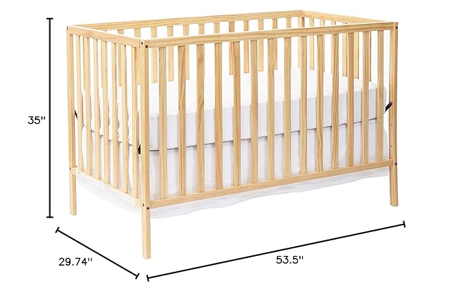 Suite Bebe Palmer 3 in 1 Convertible Crib - Quick Ship, Natural - LeafyLoom