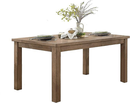 Homelegance Janina 66" x 38" Dining Table, Natural - LeafyLoom