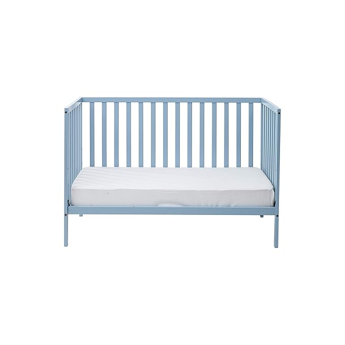 Suite Bebe Palmer 3 in 1 Convertible Crib - Quick Ship, Baby Blue - LeafyLoom