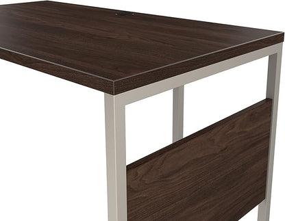 Bush Business Furniture Hybrid Desk Return/Bridge, 42W x 24D, Black Walnut - LeafyLoom