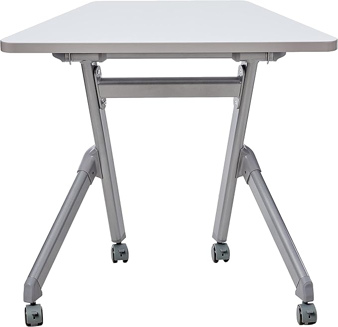 Safco Products Learn Student Nesting Trapezoid Desk, Small Corner Desk for Classrooms & Custom Classroom Layouts (Dry Erase) - LeafyLoom