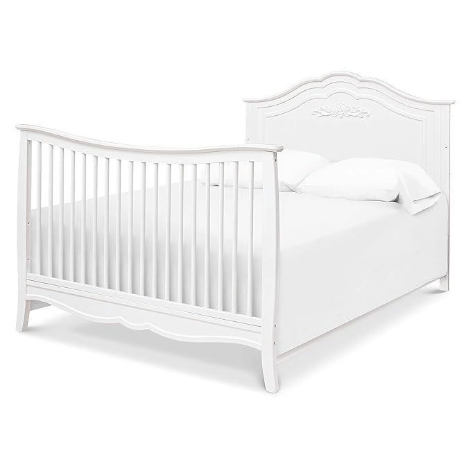 DaVinci Fiona 4-in-1 Convertible Crib in White, Greenguard Gold Certified - LeafyLoom