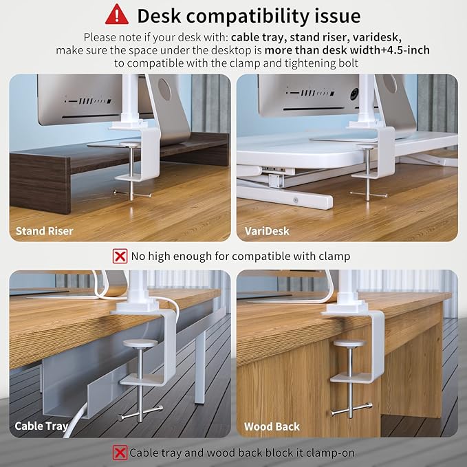 EppieBasic LED Desk Lamp, 24W Architect Clamp Task Table Lamp, Office Desk Lamp Super Bright Extra Wide Area Drafting Work Light,6 Color Modes and Stepless Dimming for Workbench, Reading, Monitor - LeafyLoom