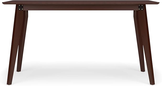 HON Basyx BSX55WPLMWMW Modern Home Office Wood Computer Desk, 55", Walnut - LeafyLoom