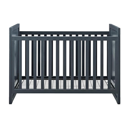 Baby Relax Miles 2-in-1 Convertible Crib, Graphite Blue - LeafyLoom