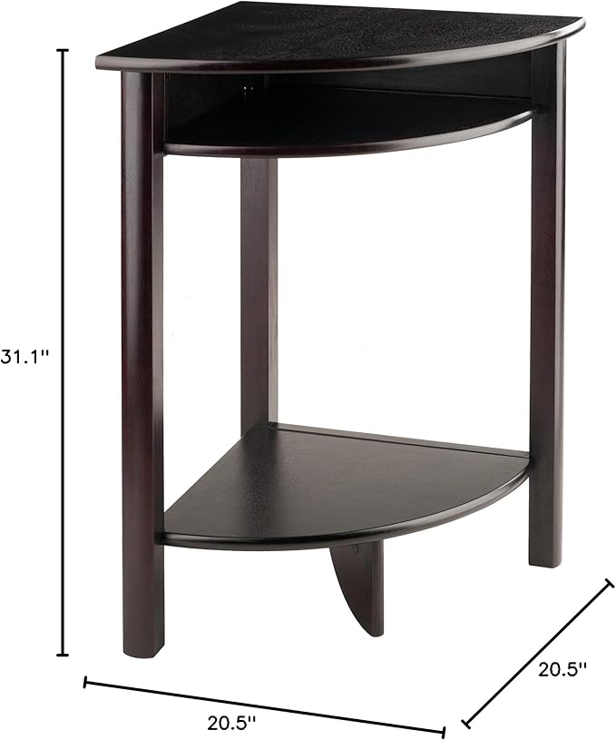 Winsome Liso Corner Desk, Espresso - LeafyLoom