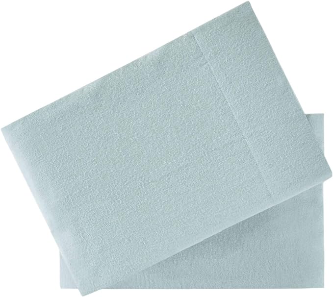 Comfort Spaces Cotton Flannel Breathable Warm Deep Pocket Sheets with Pillow Case Bedding, Cal King, Aqua Solid 4 Piece - LeafyLoom