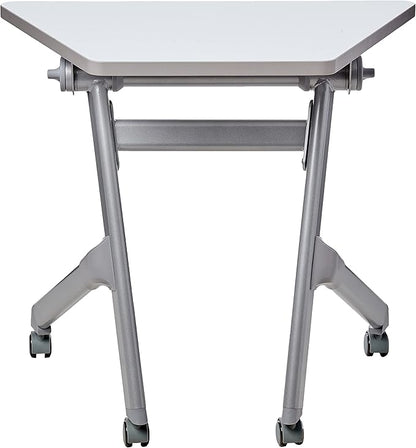 Safco Products Learn Student Nesting Trapezoid Desk, Small Corner Desk for Classrooms & Custom Classroom Layouts (Dry Erase) - LeafyLoom