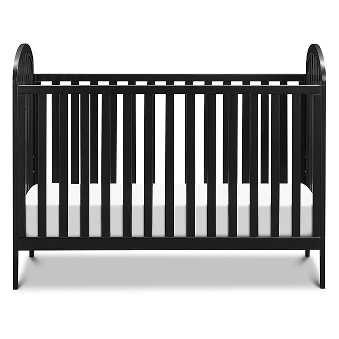 DaVinci Beau 3-in-1 Convertible Crib in Ebony, Greenguard Gold Certified - LeafyLoom