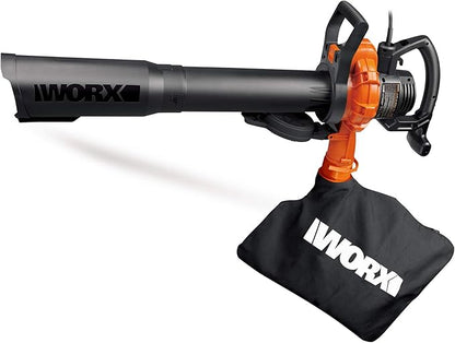 Worx WG518 12 Amp 2-Speed Electric Leaf Blower/Mulcher/Vacuum - LeafyLoom