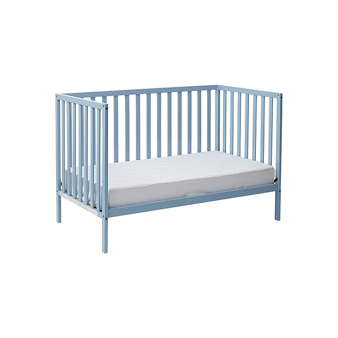 Suite Bebe Palmer 3 in 1 Convertible Crib - Quick Ship, Baby Blue - LeafyLoom