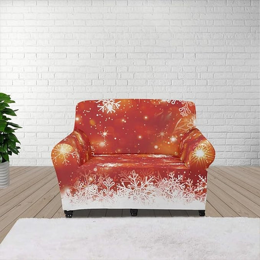 FKELYI Christmas Decor Sofa Couch Cover for Indoor Non-Slip Furniture Protector Easy Going Stretch Sofa Slipcover Washable Sofa Slipcovers S FKELYI