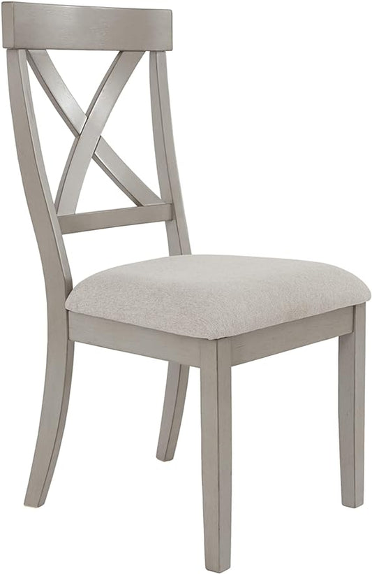 Signature Design by Ashley Parellen Modern Farmhouse Upholstered Dining Chair, Set of 2, Gray - LeafyLoom