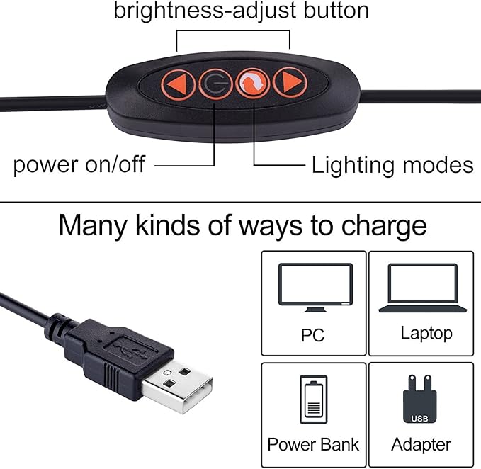 LED Desk Lamp Dimmable Eye-Care Reading Light Office Light Adjustable 3 Color Modes,14 Brightness Levels, Gooseneck Flexible Clip-on Light for Studying, 5W-Black - LeafyLoom