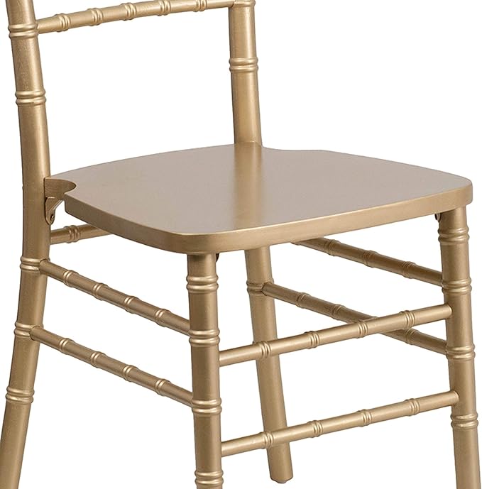 Flash Furniture Hercules Series Chiavari Chair for Formal Events and Banquets, Commercial/Residential All-Occasion Event Chair, Gold - LeafyLoom