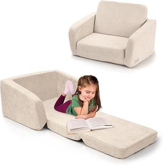 ZICOTO Sturdy Toddler Chair and Couch - The Perfect Kids Sofa for Girls and Boys - Ideal Fold Out Sofa Chairs to Give Your Kids a Safe and Fun Place to Sit - LeafyLoom