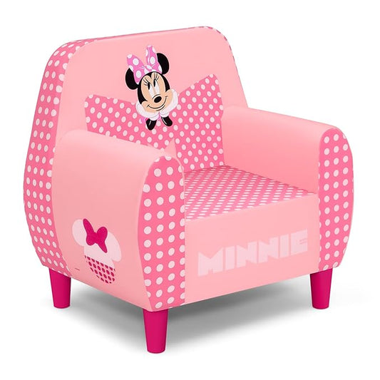 Delta Children - Disney Minnie Mouse Foam Chair for Kids, Pink - LeafyLoom