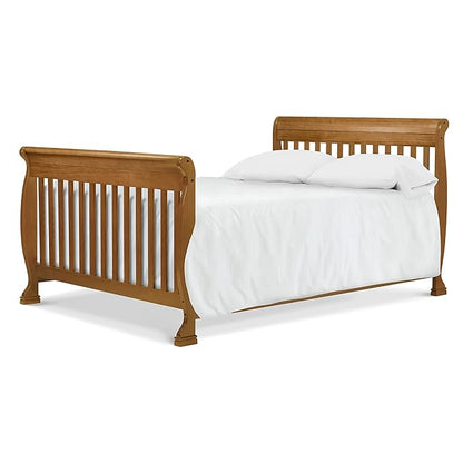 DaVinci Kalani 4-in-1 Convertible Crib in Chestnut, Greenguard Gold Certified - LeafyLoom