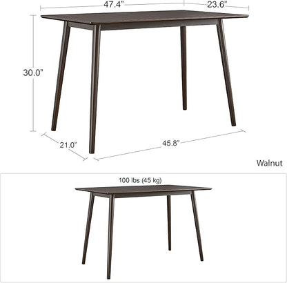 Novogratz Brittany, Walnut Desk - LeafyLoom