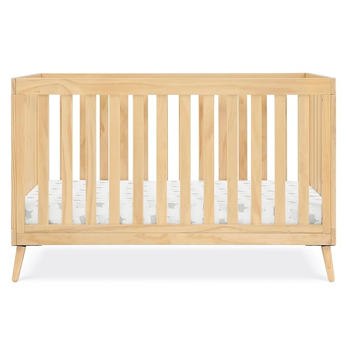 Delta Children Essex 4-in-1 Convertible Crib, Natural - LeafyLoom