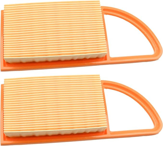 FitBest 2 Pack Air Filter for Stihl Backpack Blower BR500 BR550 BR600 BR700 replaces Part# 4282 141 0300 Pack of 2 Orange - LeafyLoom