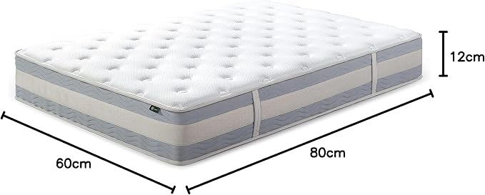 ZINUS 12 Inch Green Tea Cooling Gel Memory Foam Hybrid Mattress, Queen, Pocket Innersprings for Motion Isolation, Mattress in A Box - LeafyLoom