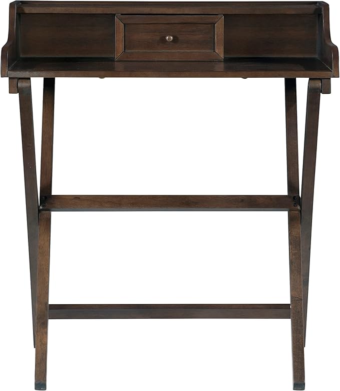 Linon Mable Folding Desk, Walnut - LeafyLoom