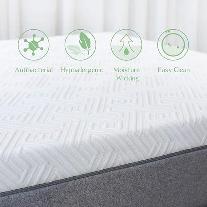 Novilla Full Size Mattress, 8-Inch Gel Memory Foam Mattress for Pressure Relief, Enhanced Support & Plush Comfort, Full Mattress in a Box, Bliss - LeafyLoom