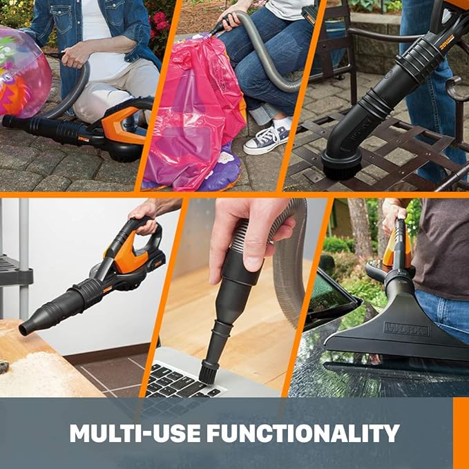 Worx WG545.9 20V Work Air Lithium Multi-Purpose Blower/Sweeper/Cleaner Tool ONLY - LeafyLoom