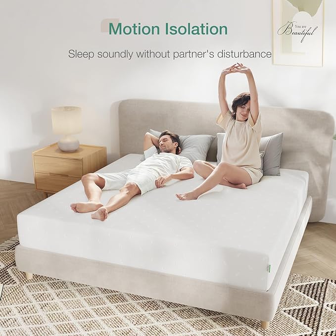 Novilla King Size Mattress, 10 Inch Memory Foam Mattress King for Supportive & Pressure Relief, Removable Washable Mattress Cover,CertiPUR-US Certified Mattress King, Firm - LeafyLoom