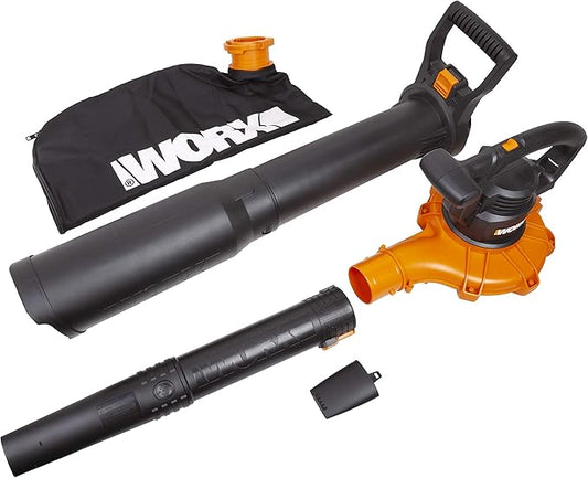 Worx WG518 12 Amp 2-Speed Electric Leaf Blower/Mulcher/Vacuum - LeafyLoom