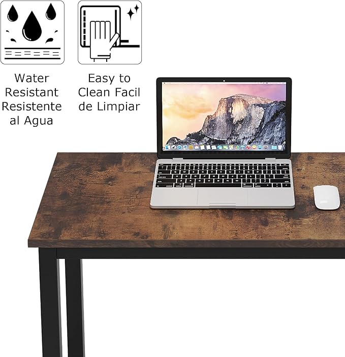 SogesGame Computer Desk,63 inch Desk& Workstations for Home Office, Writing Study Corner Desk,Modern Simple Style Laptop Table,Easy to Assemble - LeafyLoom