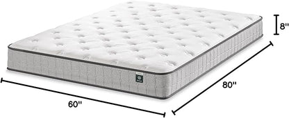 ZINUS 8 Inch Comfort Support Cooling Gel Hybrid Mattress, Queen, Tight Top Innerspring Mattress, Motion Isolating Pocket Springs, Mattress in A Box - LeafyLoom