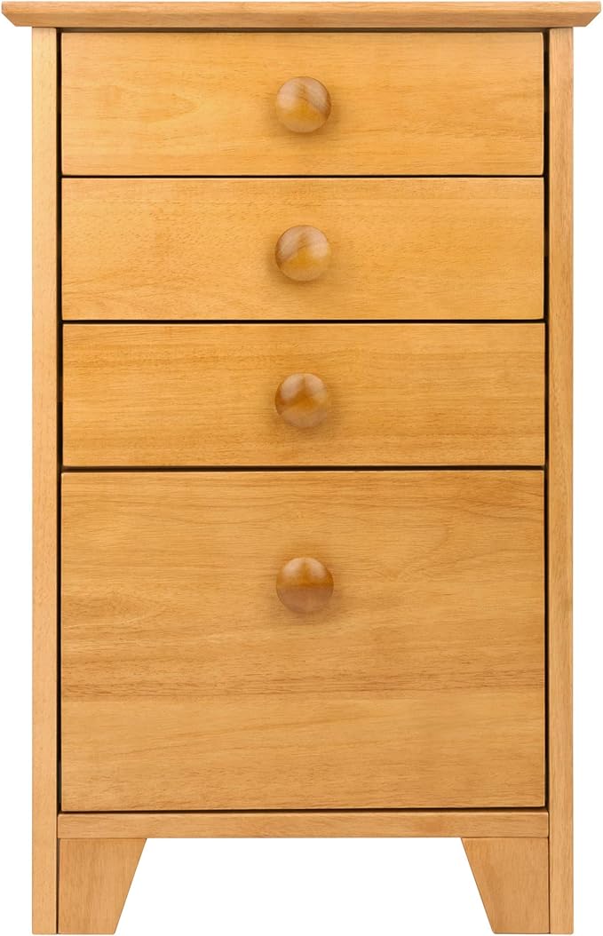 Winsome Studio File Cabinet, Honey - LeafyLoom