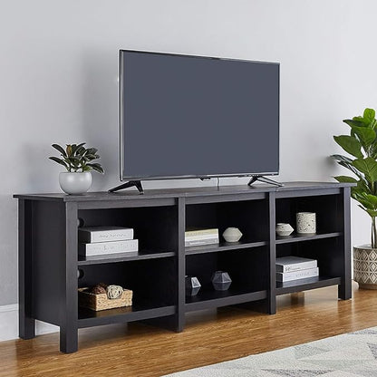 ROCKPOINT Classic TV Stand Storage Media Console Entertainment Center for TV's from 70 Inches to 85 Inches,Espresso(69.1Inchese) - LeafyLoom