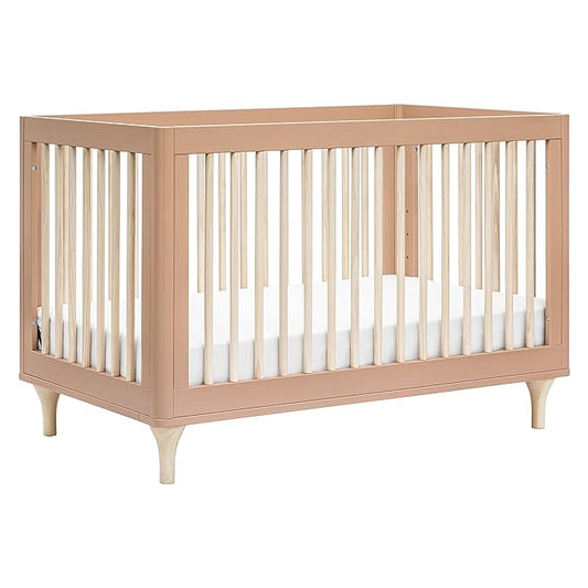 Babyletto Lolly 3-in-1 Convertible Crib with Toddler Bed Conversion Kit in Canyon/Washed Natural, Greenguard Gold Certified - LeafyLoom