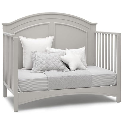 Delta Children Perry 6-in-1 Convertible Crib - Greenguard Gold Certified, Moonstruck Grey - LeafyLoom