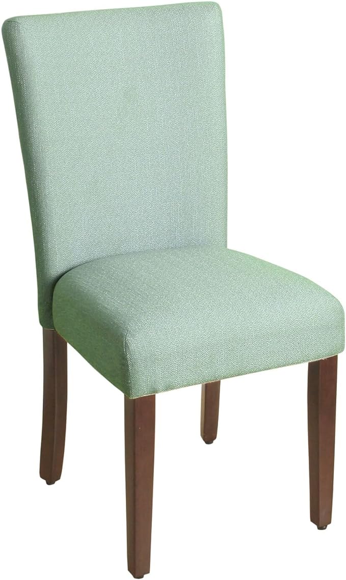 HomePop Parsons Classic Upholstered Accent Dining Chair, Single Pack, Teal - LeafyLoom